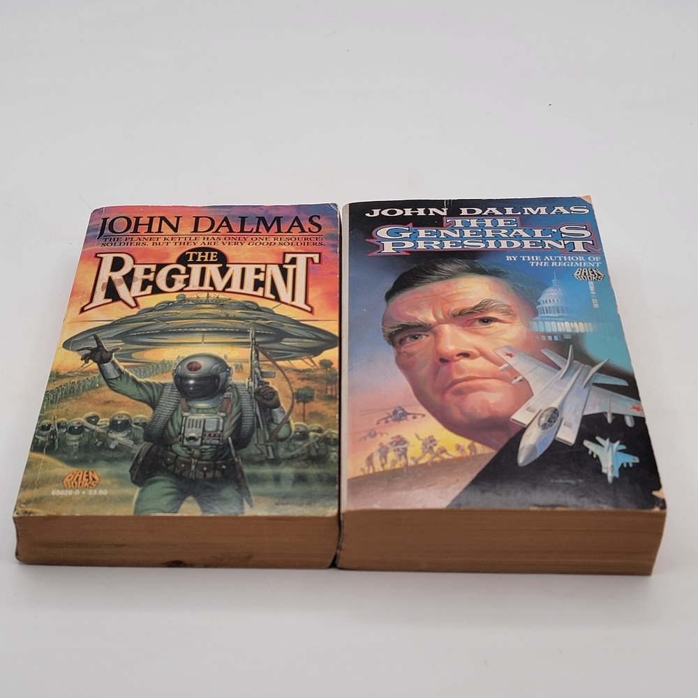 John Dalmas The Regiment & The General's President Paperback Baen Sci-Fi Set